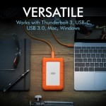 LACIE Rugged 4TB USB 3.1 Type C Portable Hard Disk